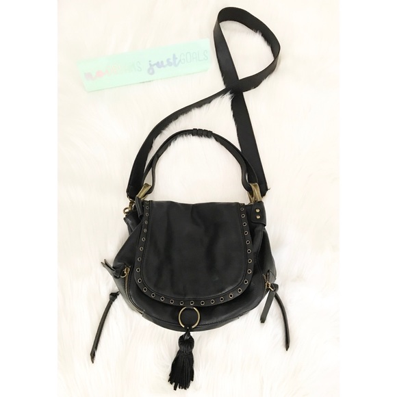 Steve Madden Handbags - Steve Madden Grommet Leather Tassel Shoulder Purse